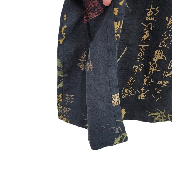 Nomadic Traders Women's Silk Linen Sleeveless Midi Shift Dress Oriental - XL - Picture 7 of 7